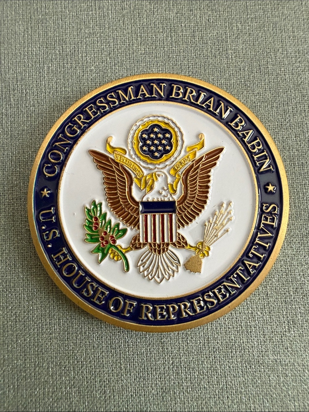 Congressman Brian Babin Challenge Coin